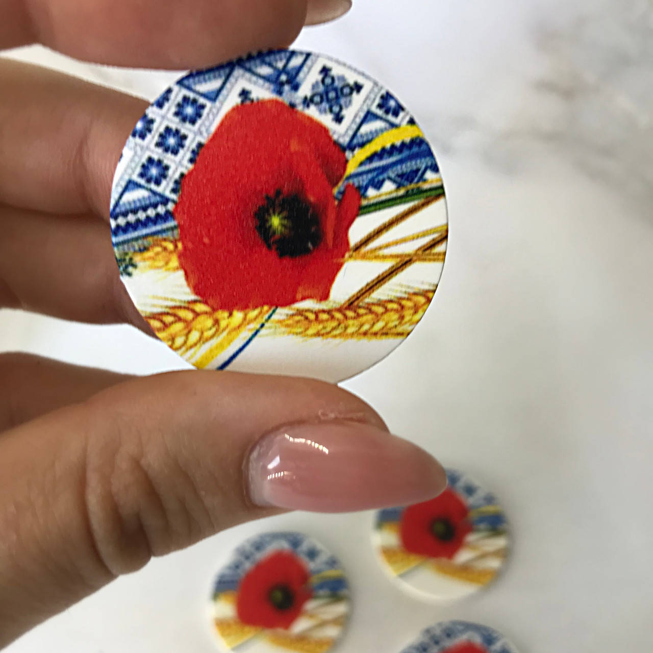 

Серединка "Мак", 3.5см, матовая