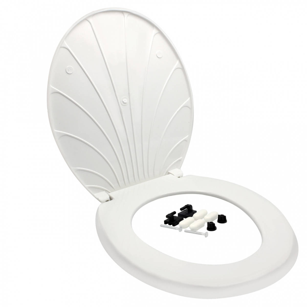 

Сиденье для унитаза "Ракушка" белое, Белый