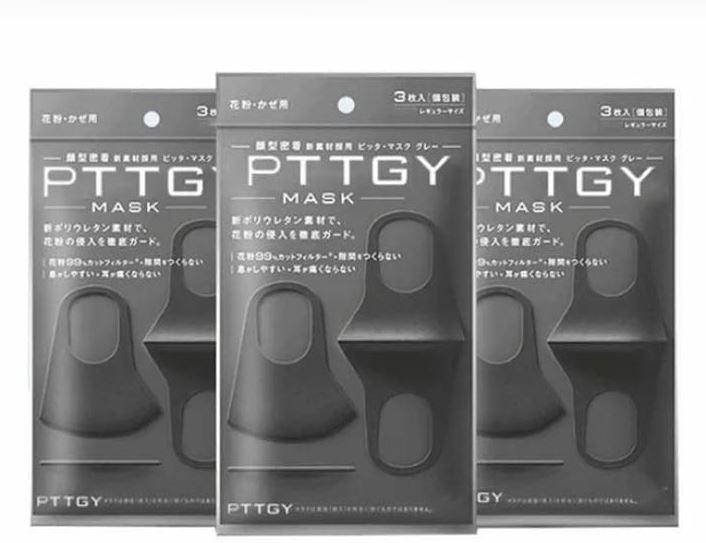 

Многоразовая антибактериальная маска PTTGY Mask, 3 шт, Черный