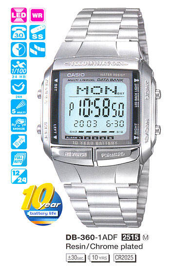

Мужские часы Casio DB-360-1ADF