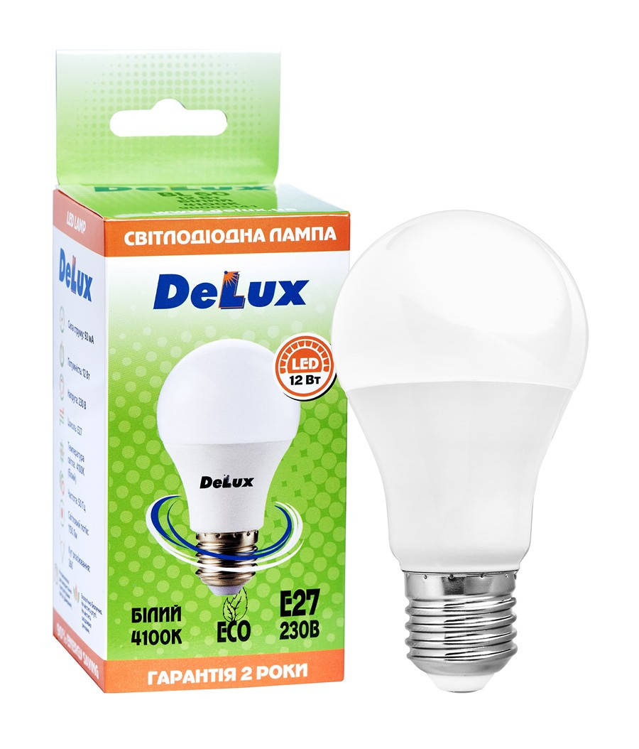 

Лампа Светодиодная 12Вт E27 4100K BL 60 DELUX