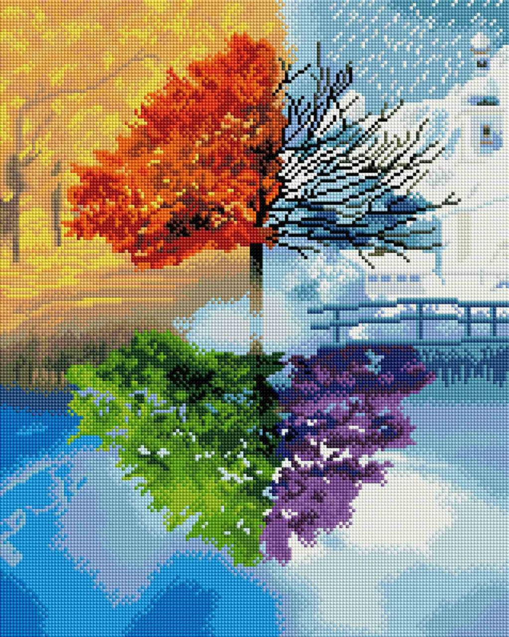 

Алмазна мозаика ColorArt 40х50 Время года SP038