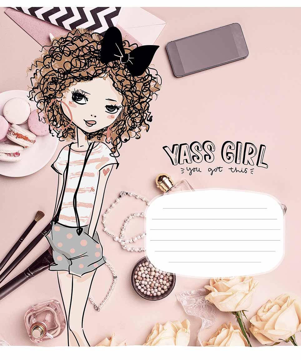 

Зошит 24арк. лін. Школярик "Stylish girls" глітер №024-3015L(25)(200)