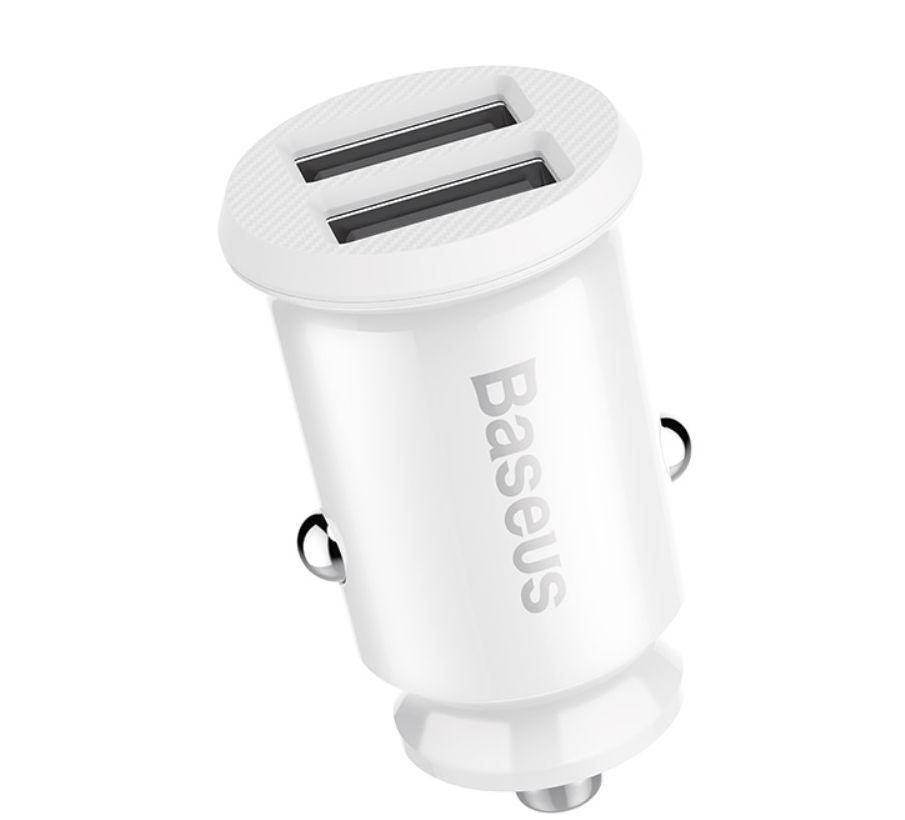 

АЗУ Baseus Grain Car Charger 3.1А 2USB, White (CCALL-ML02)