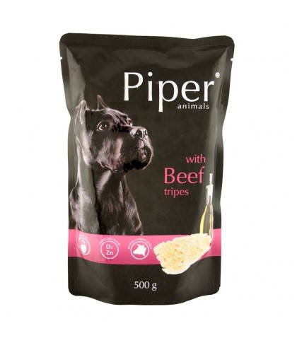 

Влажный корм Dolina Noteci Piper Dog для собак с говяжьими желудками, 500 гр