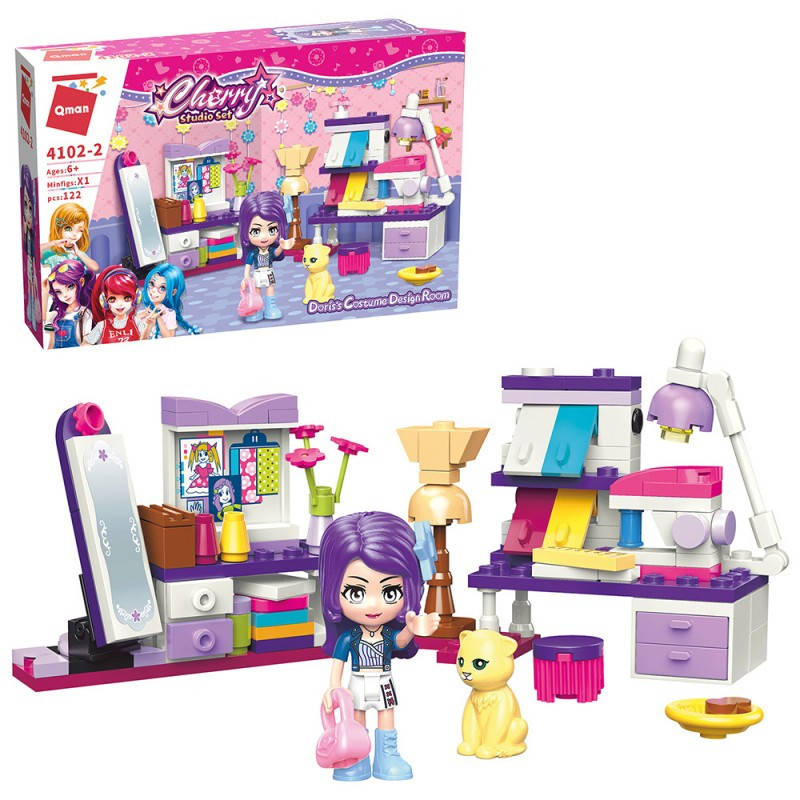 

Конструктор Qman 4102MR мебель, фигурки (Ателье)