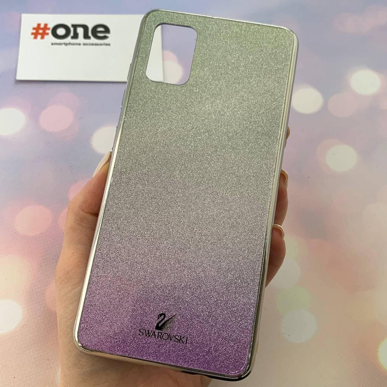 

Чехол для Samsung Galaxy A51 SWAROVSKI стеклянный с блестками чехол на телефон самсунг а51 фиолетовый