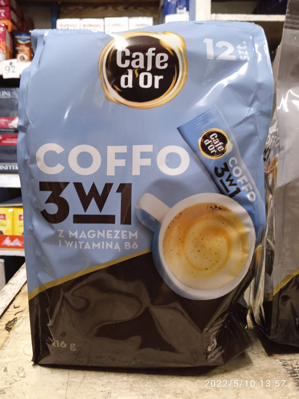 

Кава розчинна Cafe d'or 3в1 з magnezem, 12шт