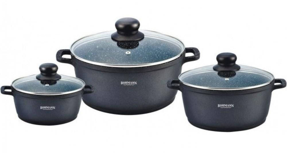 

Набор посуды Bohmann BH 6006 MRB (6 предметов), Черный