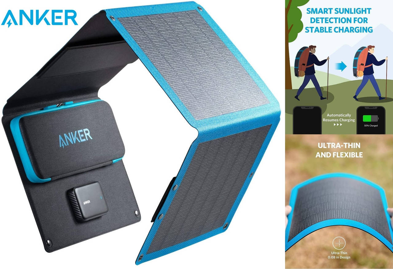 

⇒ Гибкая складная солнечная панель Anker 515 на 24W Flexible!