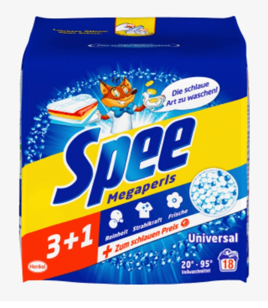 

Порошок для прання універсальний Spee Megaperls. 18 пр.