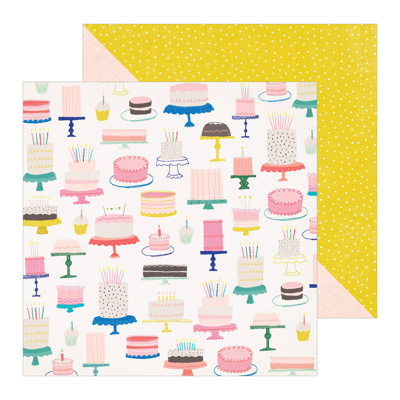 

Папір двосторонній - Cake - Hooray - Crate Paper - 30x30