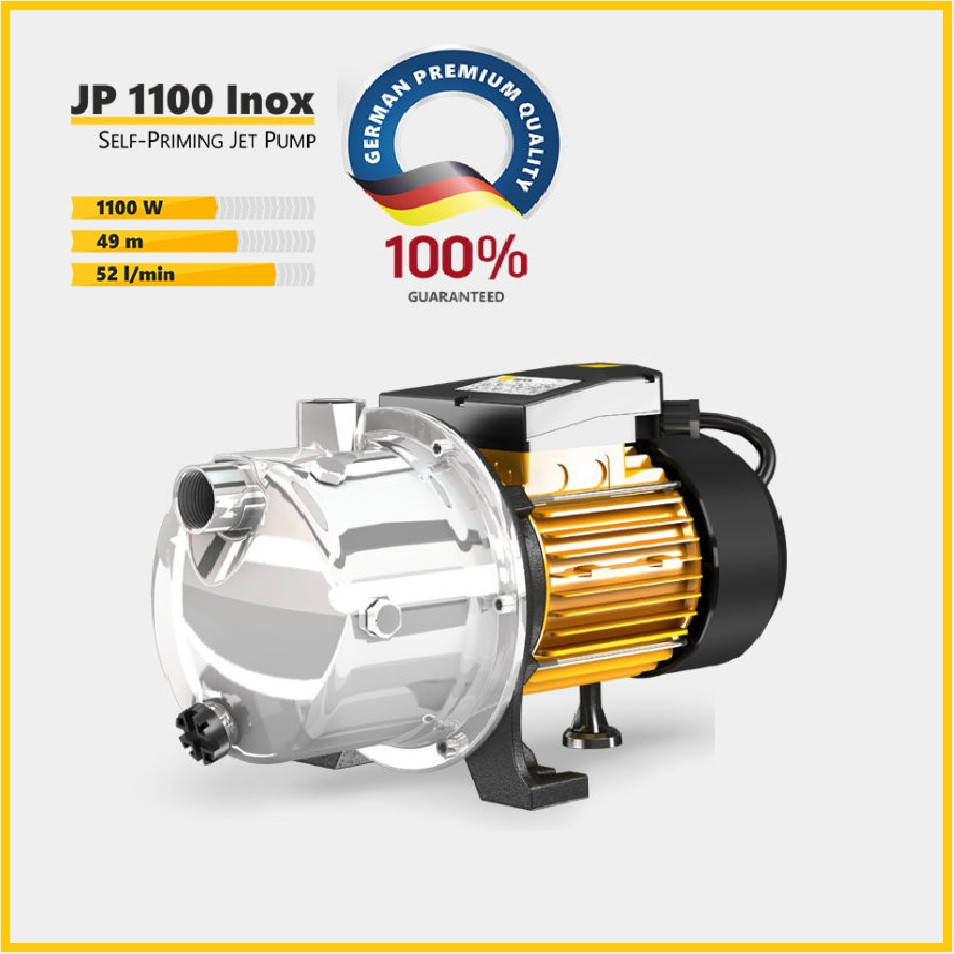 

Поверхностный центробежный самовсасывающий насос TEKK HAUS JP 1100 Inox 1.1 кВт (Германия)