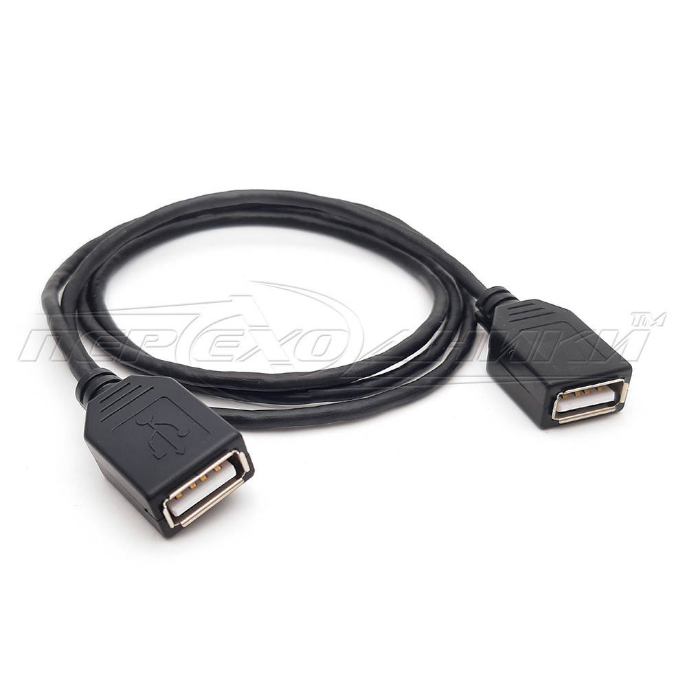 

Кабель удлинитель USB - питания ( мама - мама ) 0.4, Черный