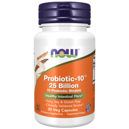 

NOW Пробиотик-10, Probiotic-10, 25 Billion в капсулах №30