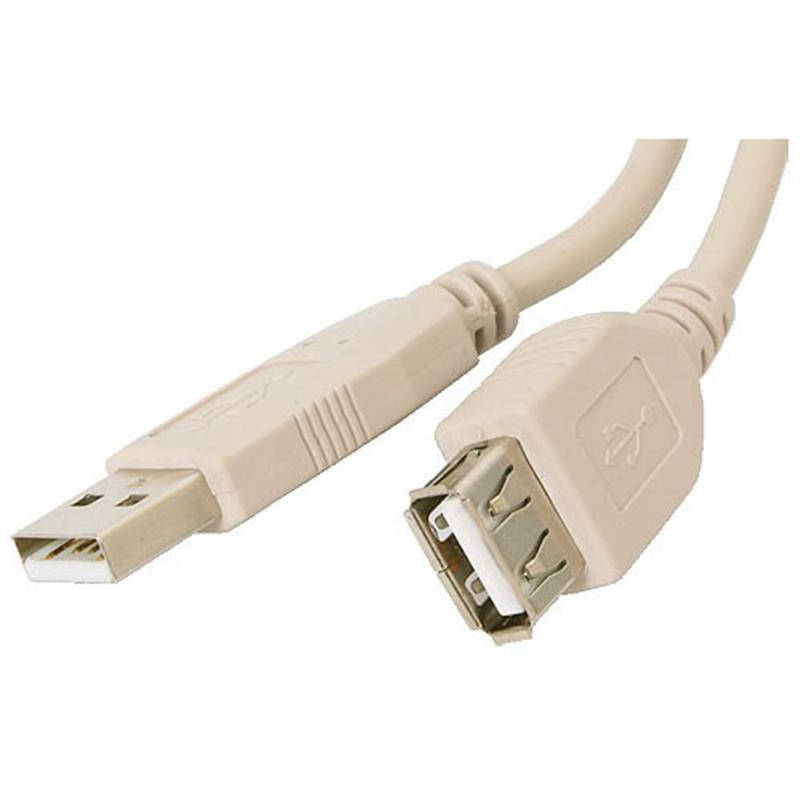 

Кабель ATcom удлинитель USB2.0 AM/AF 3.0 м. ferrite core, Белый