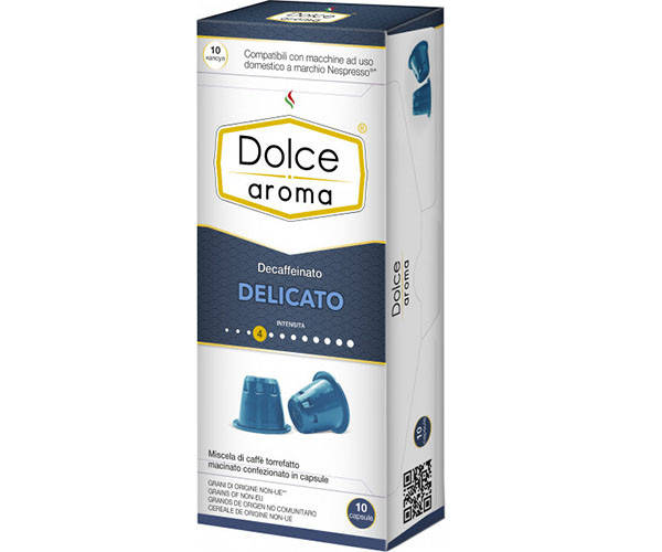 

Кофе в капсулах Dolce Aroma Delicato Decaffeinato 10 шт
