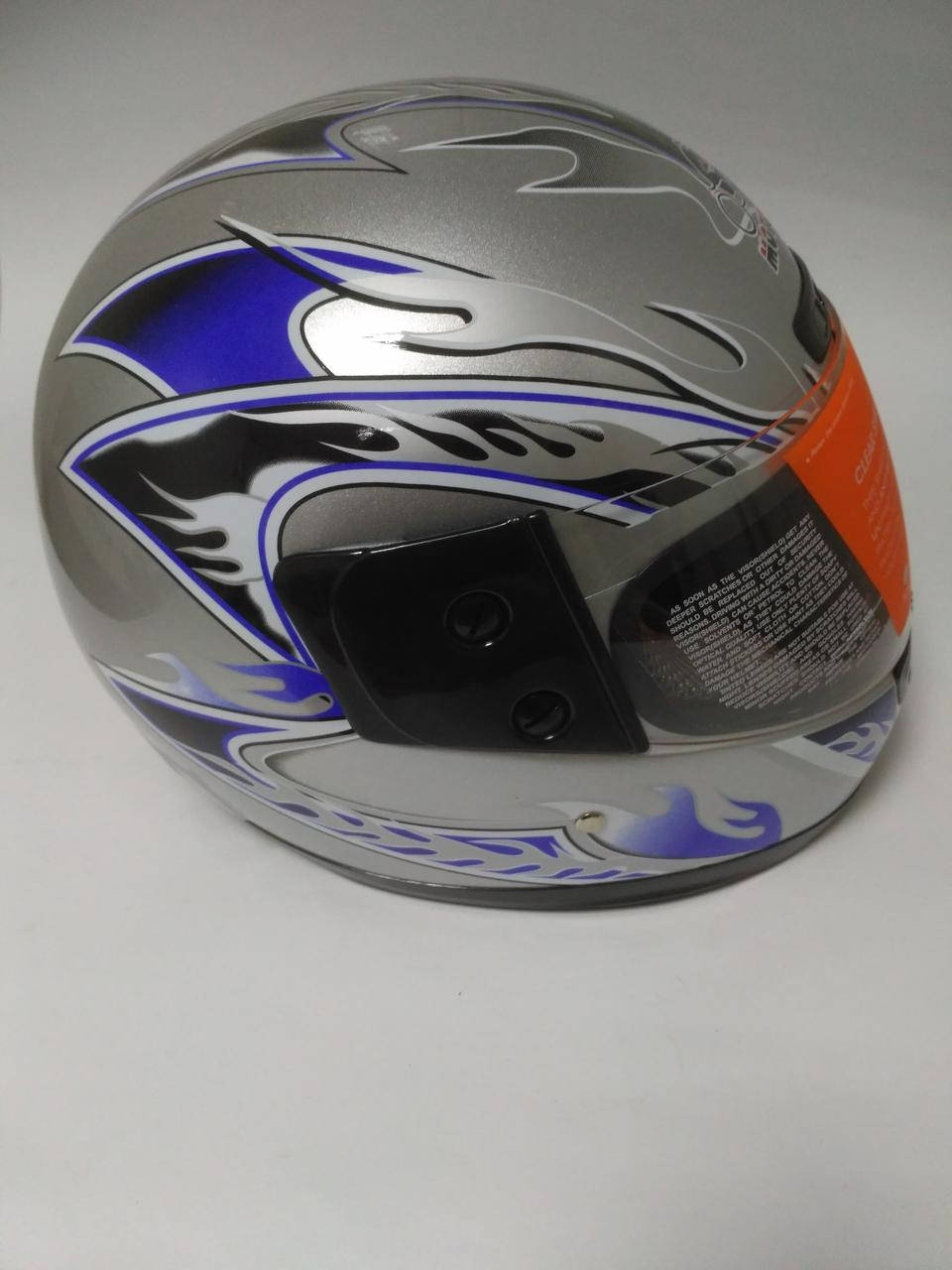 

Мотошлем Mototech №106, серый, размер М (57-58)