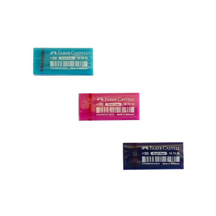 

Ластик Faber-Castell Dust-Free TREND виниловый цветной , 187219, Разные цвета