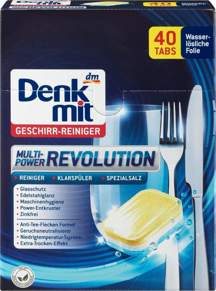 

Таблетки для посудомойки Multi-Power Revolution Denkmit, 40 шт. (Германия)