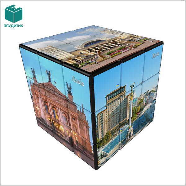 

Кубик рубика V-CUBE 3х3 Ukraine Брендовый кубик Города Украины