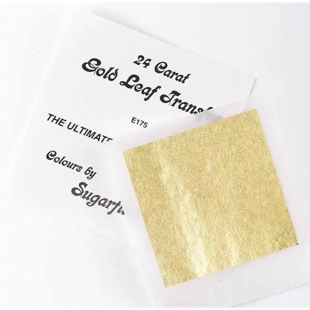 

Золото харчове сусальне 24 карата Sugarflair Gold Leaf, 80х80мм