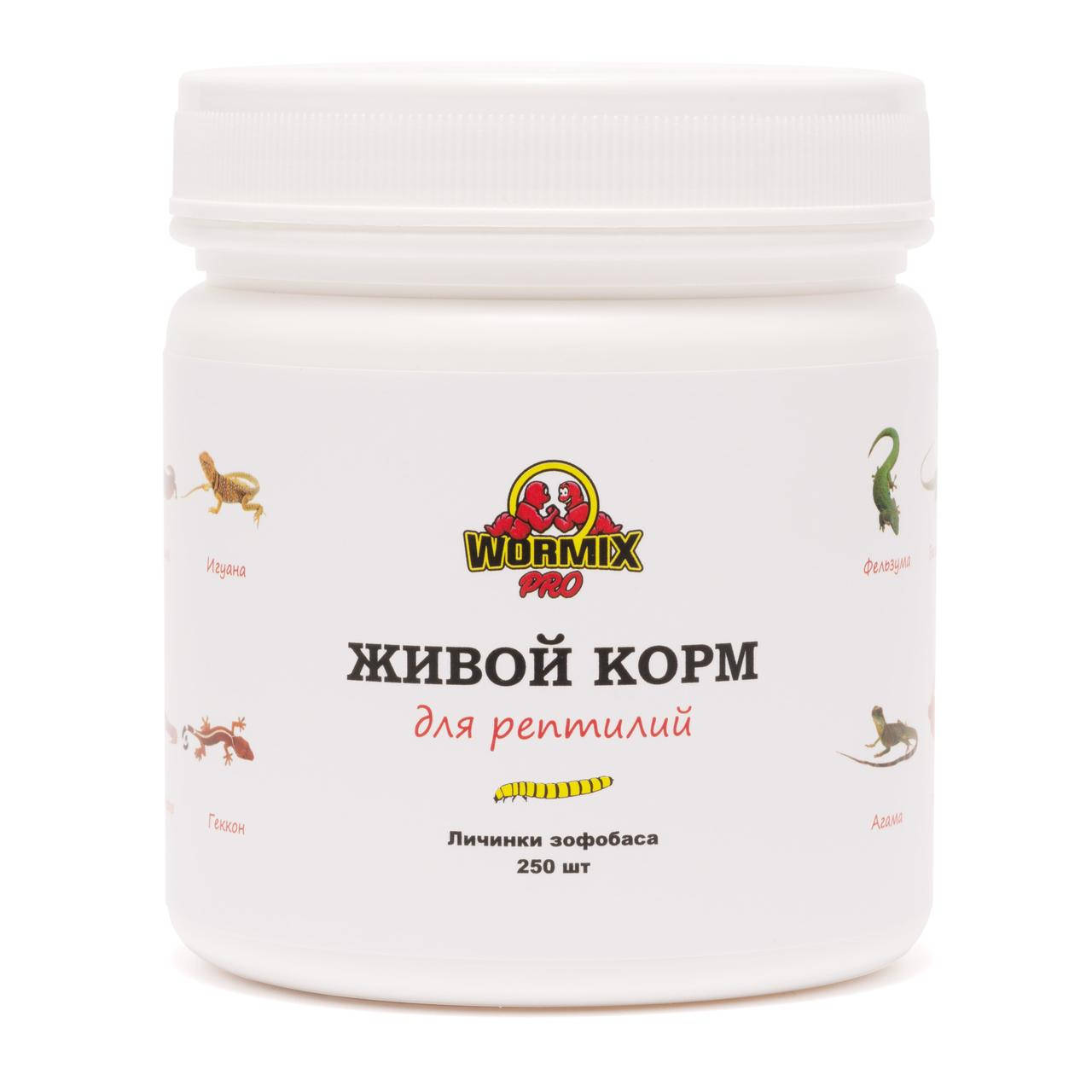 

Живой корм для рептилий - Зофобас 250 шт.
