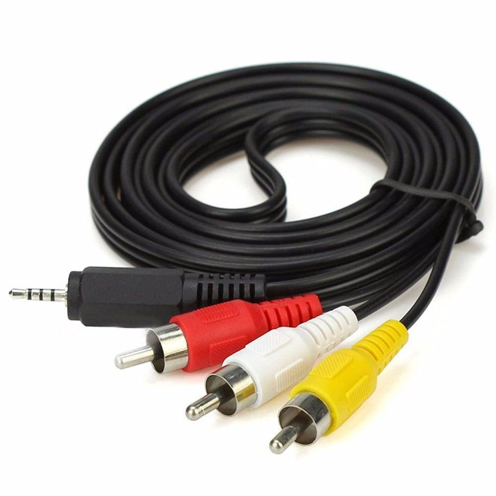 

Кабель mini jack-3RCA видео-аудио