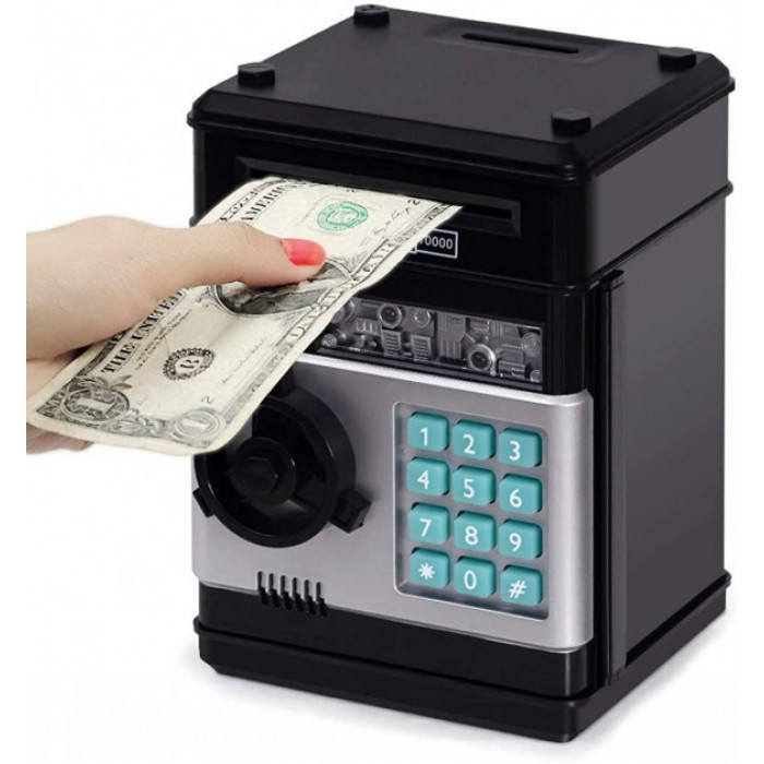 

Игрушечный сейф копилка Coins & Bills Bank Safe Чёрный, Черный