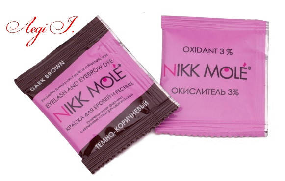 

Краска Nikk Mole для бровей и ресниц и окислитель. Темно-коричневый. 5мл