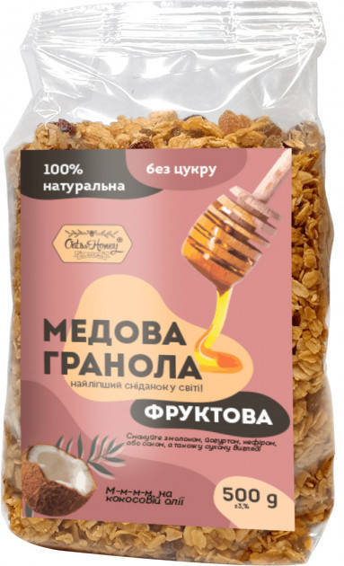 

Гранола "Фруктовая", 500г Oats&Honey