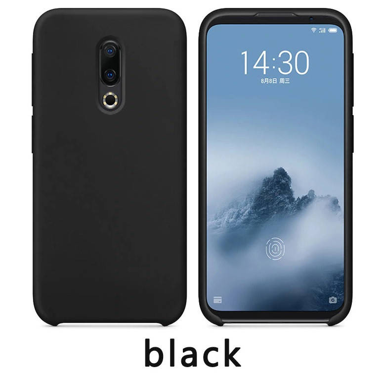 

Силиконовый чехол для Meizu 16 \ 16x M872H Черный микрофибра soft touch