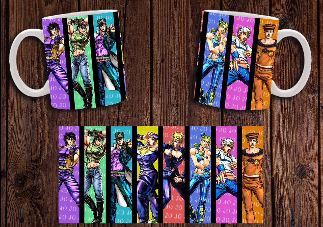

Чашка "Невероятные приключения ДжоДжо" / Кружка JoJo's Bizarre Adventure №1, Белый