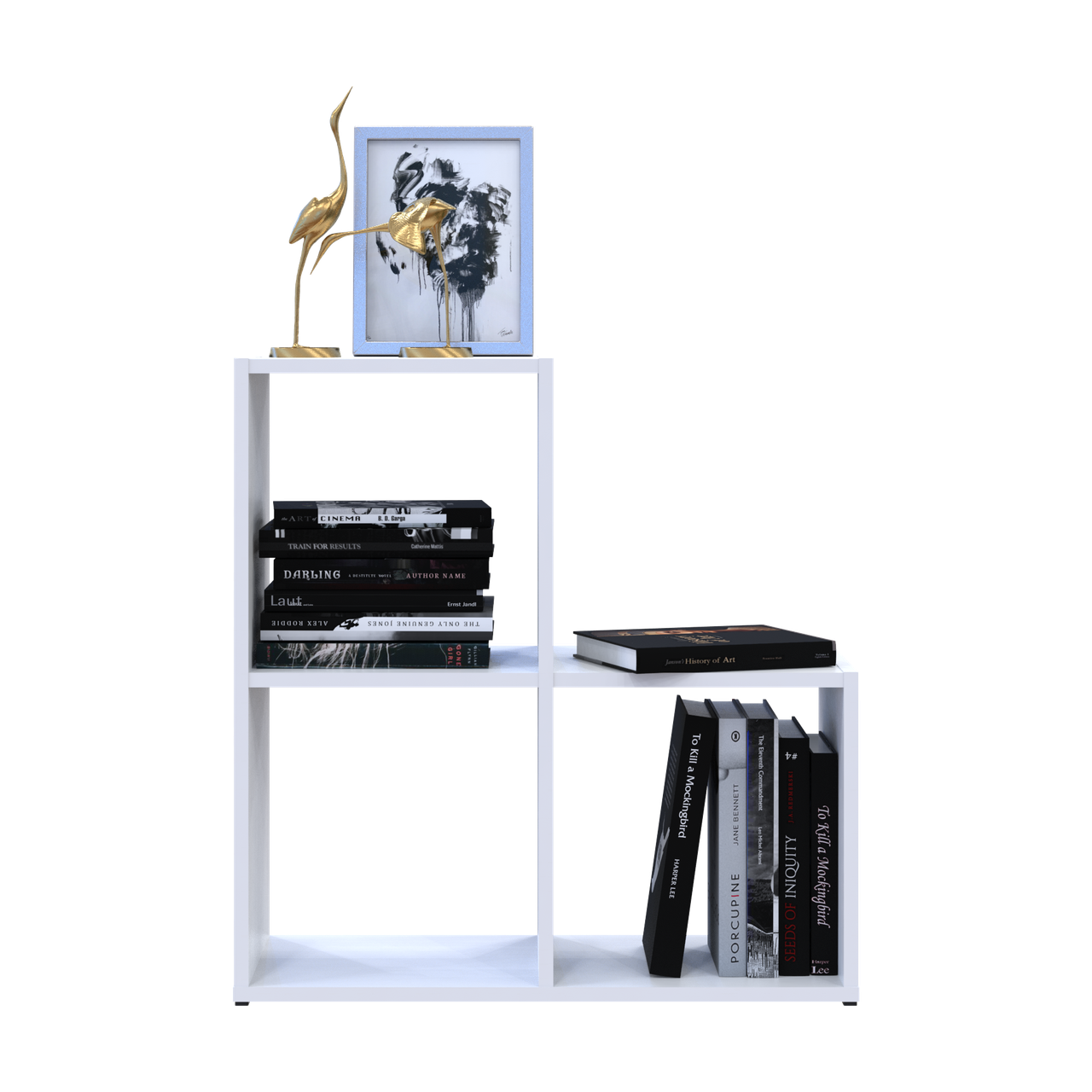 Стелаж Doros Степ 2х2 Білий відкритий 69х28.8х71.4 (41516156) 3