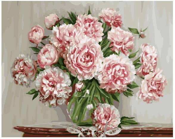 

Картины по номерам - Пионы из сада GX5581, 40х50см