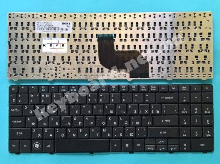 

Клавиатура для ноутбука Emachines E525, Черный