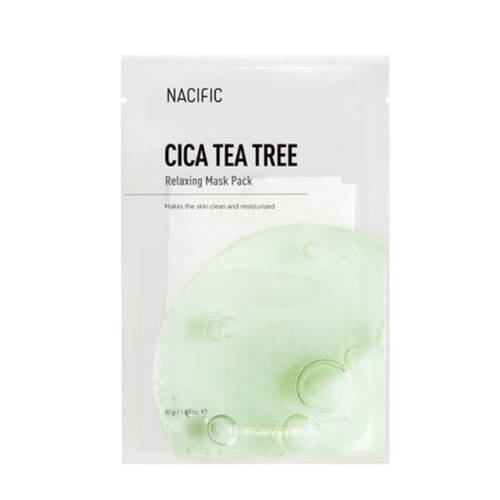 

Успокаивающая тканевая маска с центеллой и чайным деревом NACIFIC Cica Tea Tree Relaxing Mask Pack, 30 г