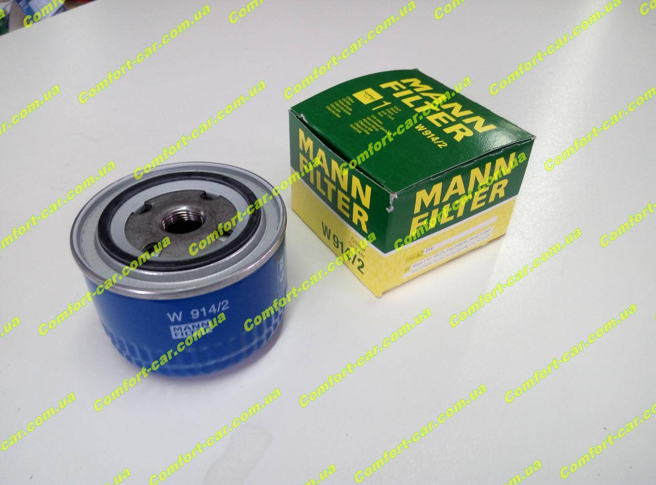 

Фильтр масляный MANN W914/2 Ваз 2108,2109,21099,2113,2114,2115.