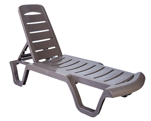 

Шезлонг пластиковый, Капучино