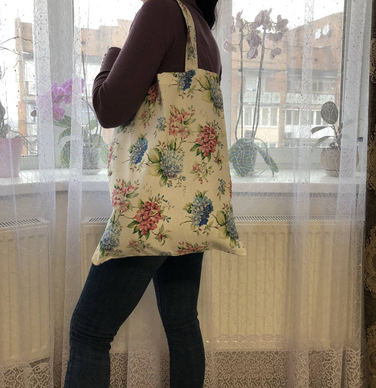 

Еко сумка рогожка , розмір 40-45см