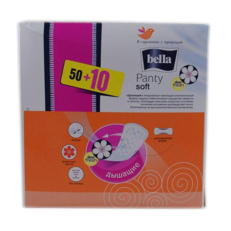

Прокладки щоденні Bella Panty Soft 50+10шт