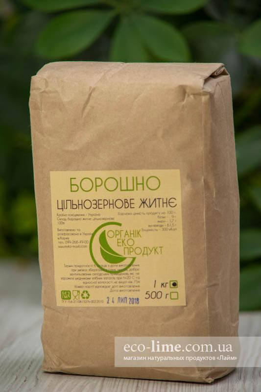

Мука ржаная (цельнозерновая) ОрганикЭкоПродукт, 0,5кг