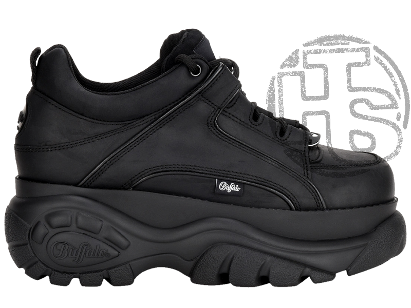 

Женские кроссовки Buffalo Classic Low Leather Black 1339-14, Черный