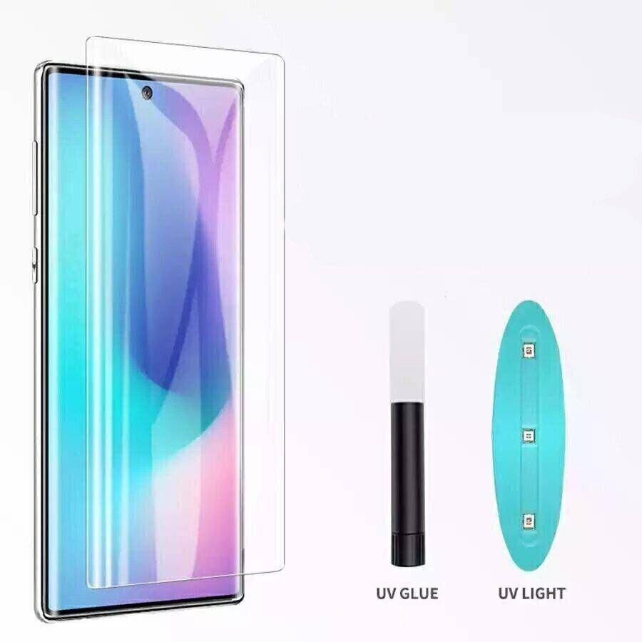 

Защитное стекло 3D на весь экран для Samsung Galaxy Note 20 Ultra (с ультрафиолетовым клеем), Прозрачный