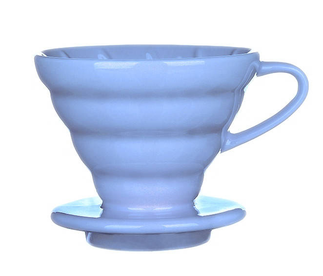 

Пуровер Angel's Co. 02 Hario V60 Style керамический голубой на 1-4 порции