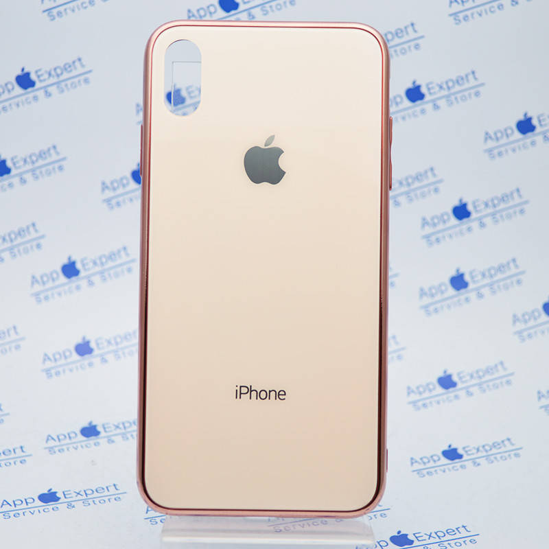 

Стеклянный чехол Glass TPU Case для Apple iPhone XS Max Rose Gold, Розовый