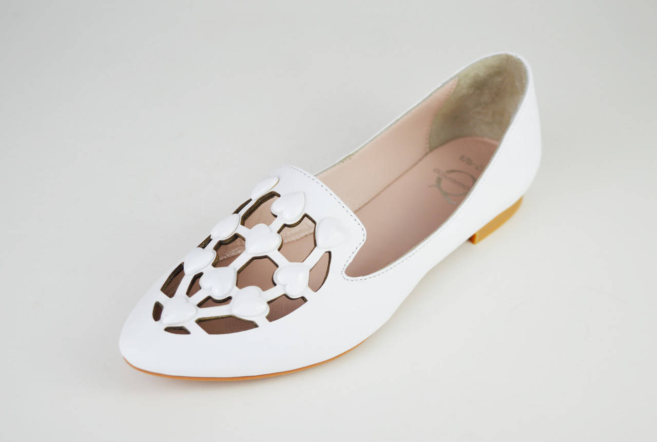 

Балетки перфорированные белые Aquamarin 176275 36 размер