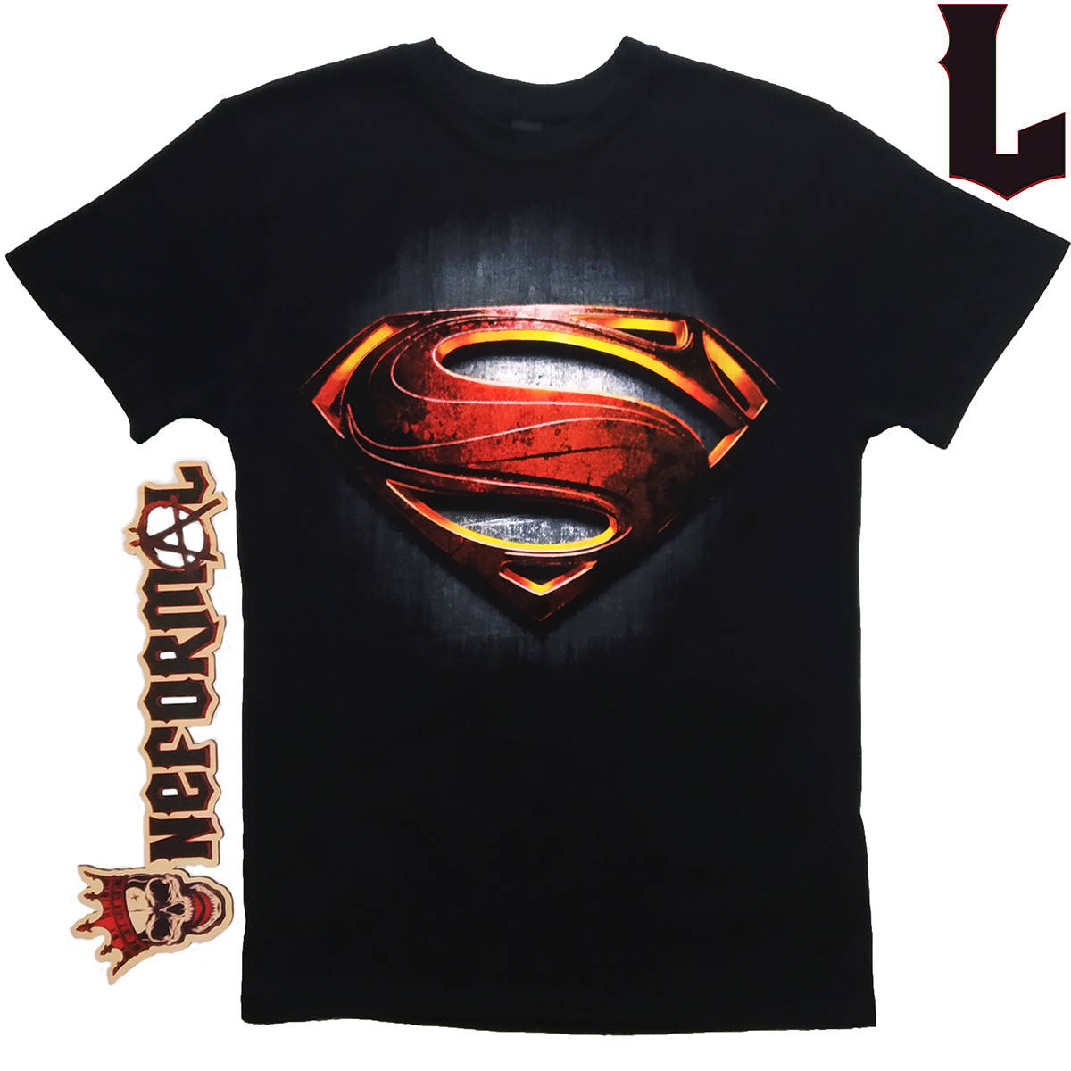 

Футболка Superman "Человек из стали" (Man of Steel), черная, Размер L