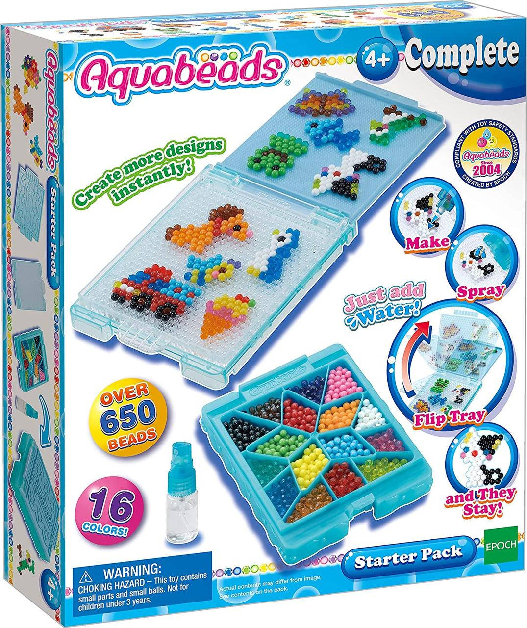 

Aquabeads Набор аквамозаики в кейсе 650 бусинок 32778 Creative Play Starter Pack