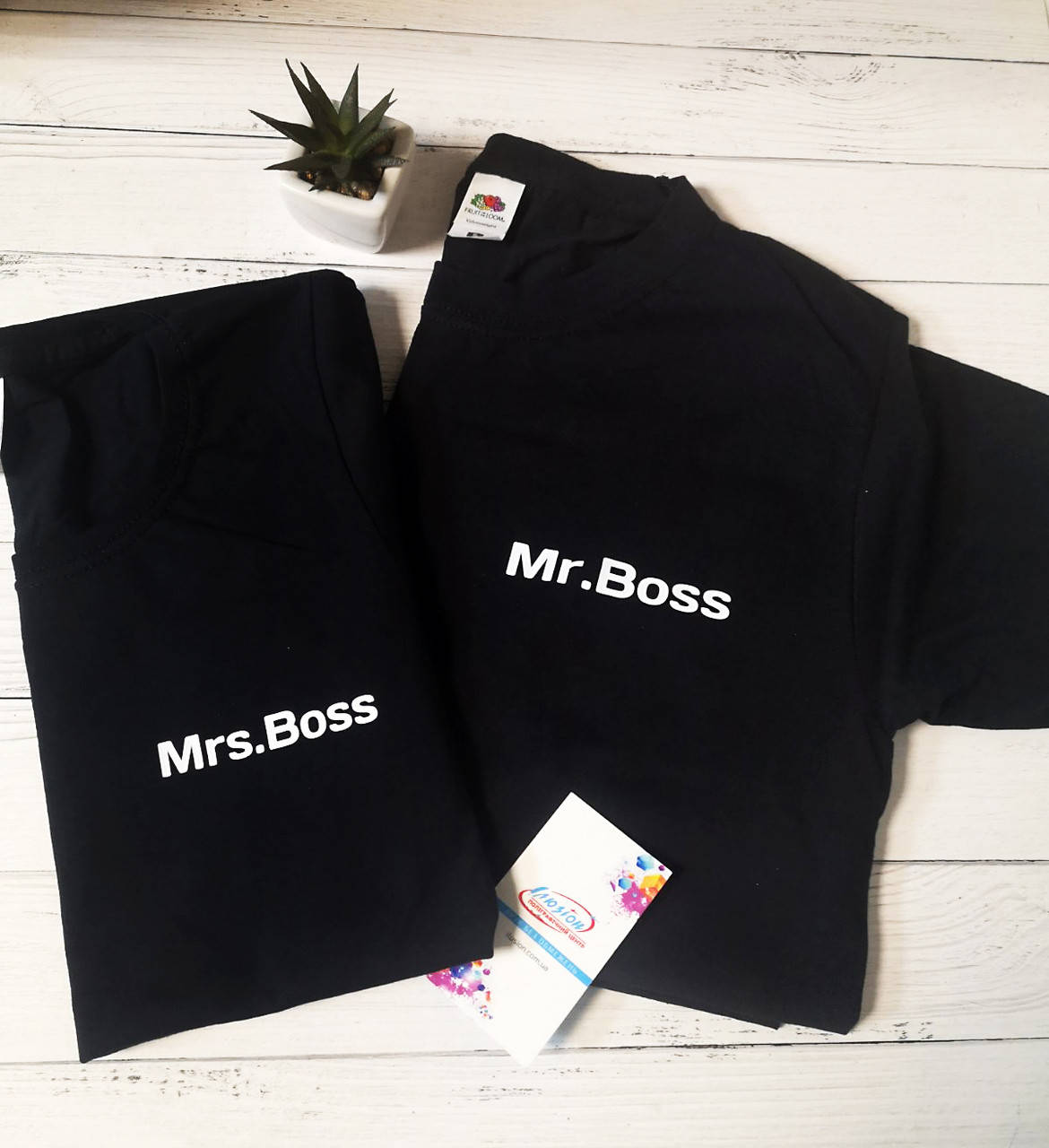 

Парные футболки "Mrs.Boss & Mr.Boss"